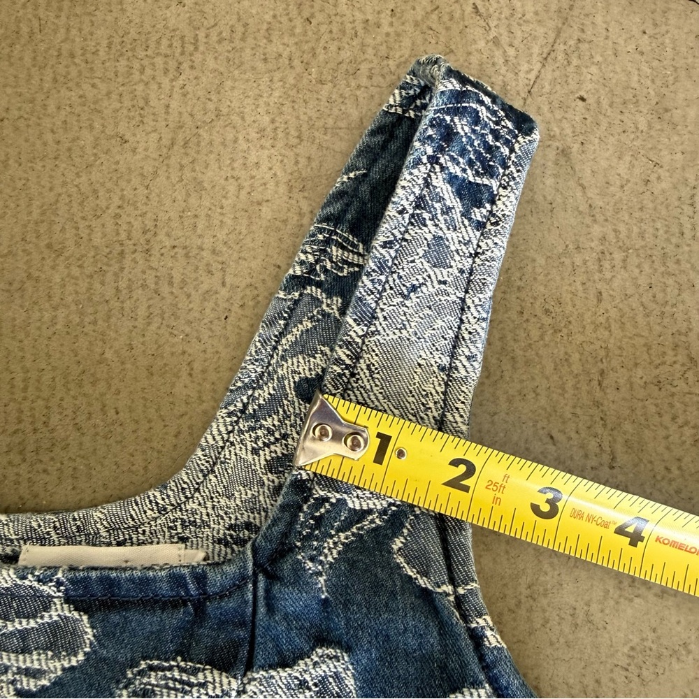 Avec Les Filles / Denim Floral Two Piece Set / Blue - Picture 8 of 16